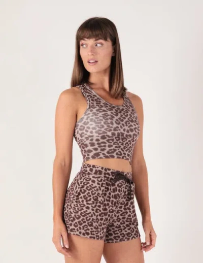 Softflex Take It Easy Bra In Latte/java Leopard Mane