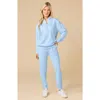 Softies Athleisure Dreamtech 1/4 Zip Jogger Set In Blue