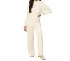 Softies Athleisure Dreamtech Mock Neck And Pant Set In Almond In Neutral