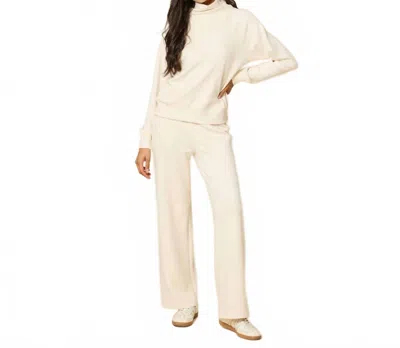 Softies Athleisure Dreamtech Mock Neck And Pant Set In Almond In Neutral