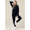 Softies Athleisure Puredream Long Sleeve Hoodie Jogger Set In Black