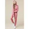 Softies Athleisure Puredream Long Sleeve Hoodie Jogger Set In Copper Rose