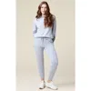 Softies Athleisure Puredream Long Sleeve Hoodie Jogger Set In Grey