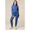 Softies Athleisure Puredream Long Sleeve Hoodie Jogger Set In Indigo