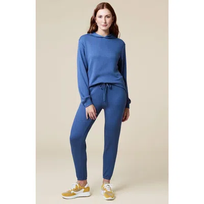 Softies Athleisure Puredream Long Sleeve Hoodie Jogger Set In Indigo