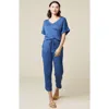 Softies Athleisure Puredream V-neck Lounge Set In Indigo
