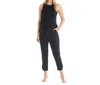 Softies Dream Racerback Tank & Flood Pant Set In Black In Black