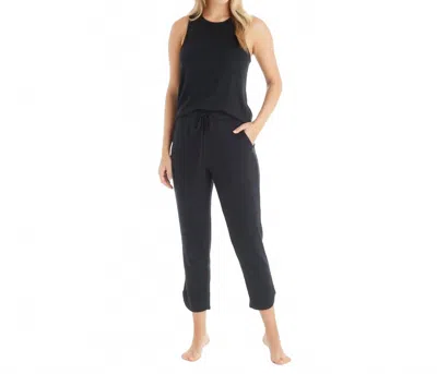 Softies Dream Racerback Tank & Flood Pant Set In Black