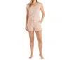 Softies Dream Ruffle Tank Top With Shorts Set In Pink