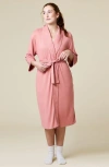 Softies Dream Shawl Collar Robe In Pink