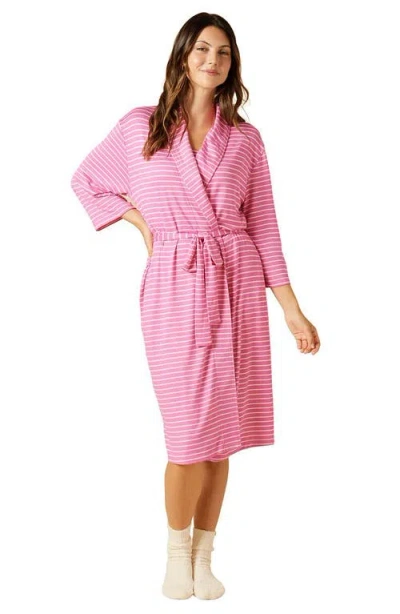 Softies Dream Shawl Collar Robe In Pink
