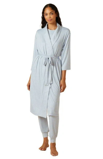 Softies Dream Shawl Collar Robe In Gray