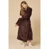 Softies Dreamplush Wrap Robe In Brown