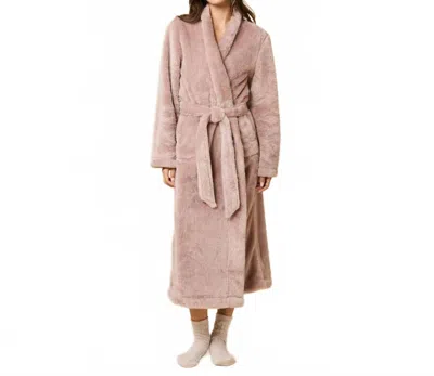 Softies Dreamplush Wrap Robe In Almond In Pink