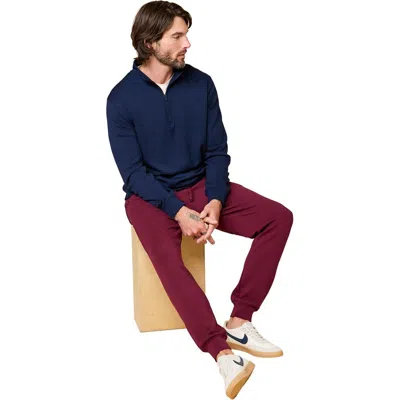Softies Dreamtech Athleisure Quarter Zip In Blue