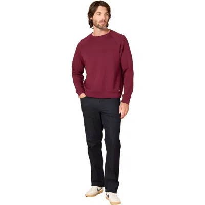 Softies Dreamtech Athleisure Raglan Crew Neck In Red