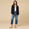 Softies Dreamtech Double Zip Bomber Jacket In Black