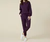 Softies Athleisure Dreamtech Oversize Hoodie Lounge Set In Fig