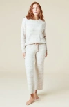 Softies Heather Marshmallow Crew Neck Lounge Set In Heather Coco