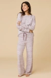 Softies Heather Marshmallow Crew Neck Lounge Set In Neutral