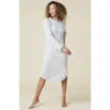 Softies Heather Marshmallow Hooded Lounger In Heather Coco
