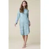 Softies Heather Marshmallow Hooded Lounger In Heather Dusty Green