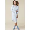 Softies Heather Marshmallow Hooded Lounger In Heather Grey
