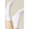 Softies Marshmallow Crew Socks With Grippers In Heather Blush Pink