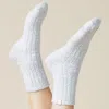 Softies Marshmallow Crew Socks With Grippers In Heather Grey