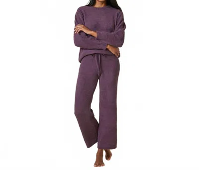 Softies Marshmallow Reverse Seam Lounge Set In Fig In Purple
