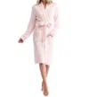 Softies Marshmallow Rib Robe In Heather Blush Pink In Burgundy