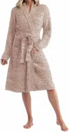 Softies Marshmallow Rib Robe In Heather Coco In Neutral