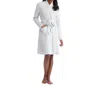 Softies Marshmallow Rib Robe In Heather Grey In White