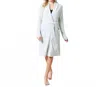 Softies Marshmallow Ribbed Wrap Robe In Heather Grey In Gray