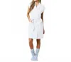 Softies Rib Dream 35" Cap Sleeve Robe In Cloud In White