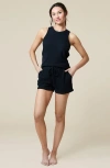 Softies Rib Dream Racerback Short Set In Black