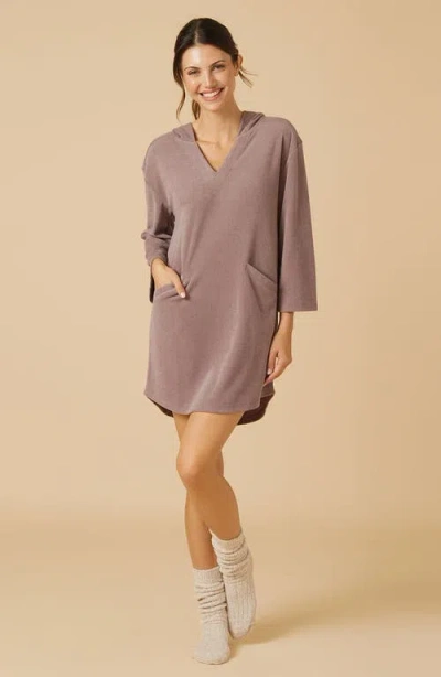 Softies Terry Hooded Lounger In Gray