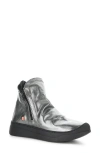 Softinos By Fly London Abil Platform Wedge Bootie In Gray
