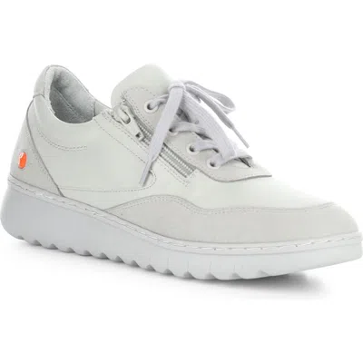Softinos By Fly London Echo Sneaker In 002 Light Grey Supple/suede