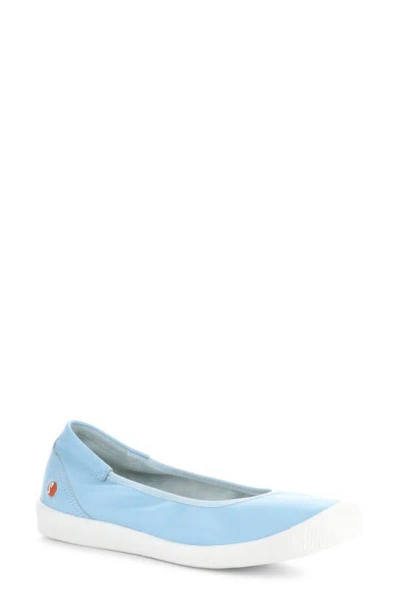 Softinos By Fly London Ilme Ballet Flat In Sky Smooth Leather