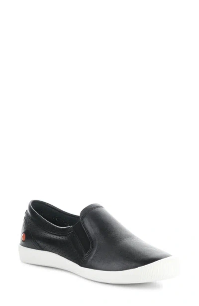 Softinos By Fly London Iloa Trainer In Black Smooth