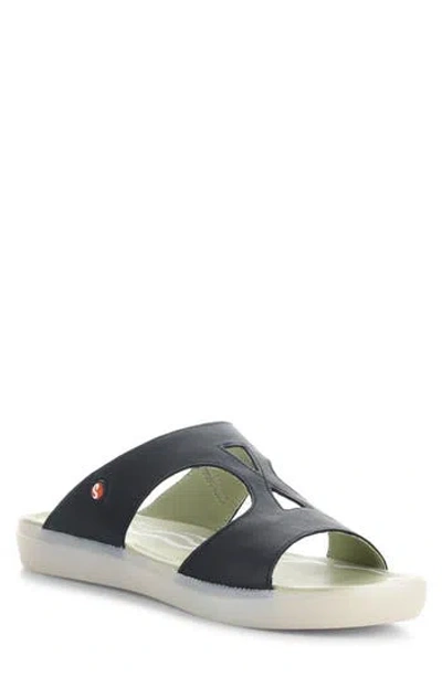 Softinos By Fly London Inbe Slide Sandal In Black