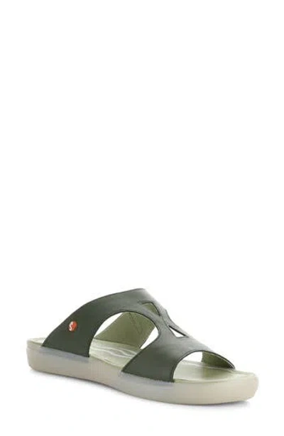 Softinos By Fly London Inbe Slide Sandal In Gray