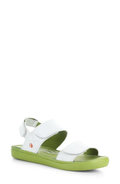 Softinos By Fly London Indu Sandal In White Smooth