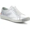 Softinos By Fly London Irit Low Top Sneaker In Silver