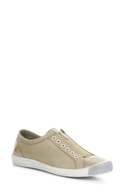 Softinos By Fly London Irit Low Top Trainer In Sludge Washed