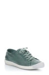 Softinos By Fly London Isla Sneaker In Green Washed Leather