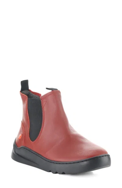 Softinos By Fly London Lace Chelsea Boot In 004 Red