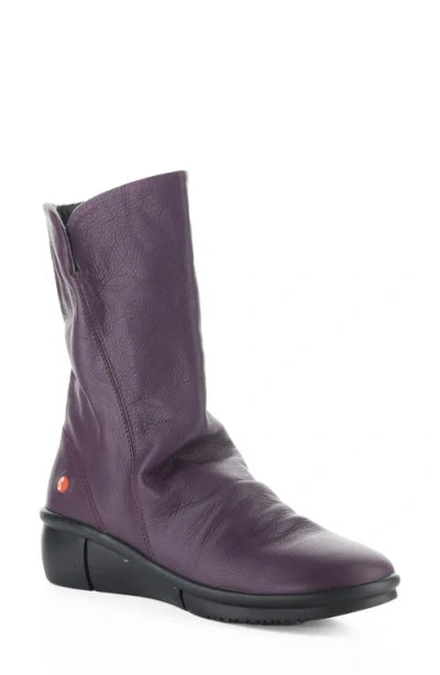 Softinos By Fly London Rott Wedge Boot In 010 Purple