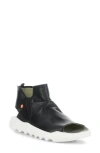 Softinos By Fly London Wish Platform Wedge Sandal In Black